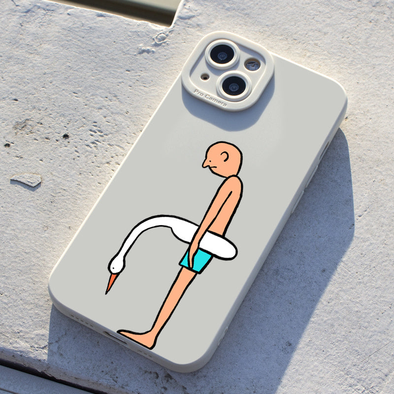 Depressed Niche Silicone iPhone Case