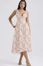 V-neck A-line Dresses With Pockets