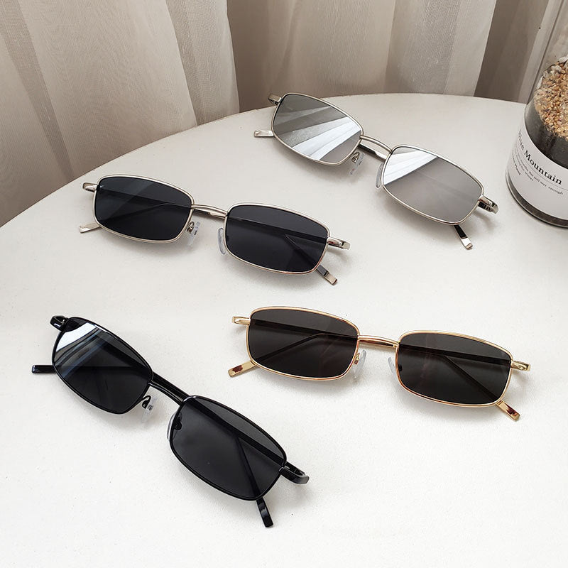 Trendy Small Frame Rectangular Sunglasses