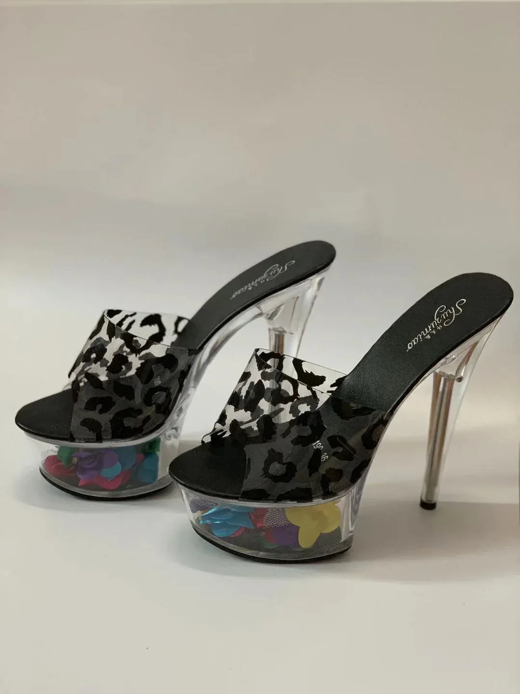 Transparent Stiletto Waterproof High Heels - Viexta