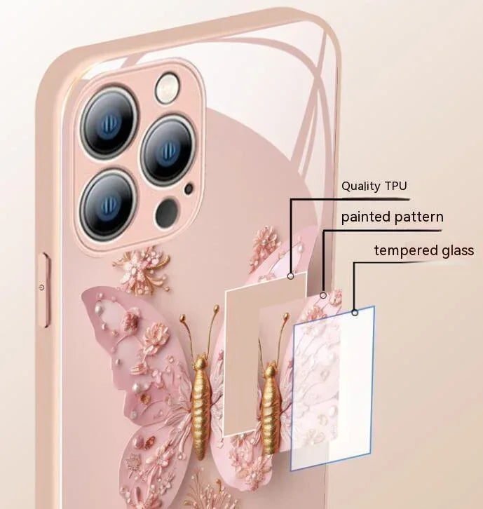 fairy-butterfly-glass-iphone-case - Viexta