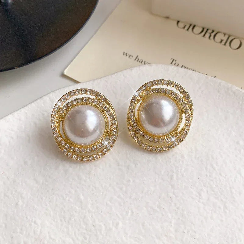 Baroque French Vintage Pearl Earrings - Viexta