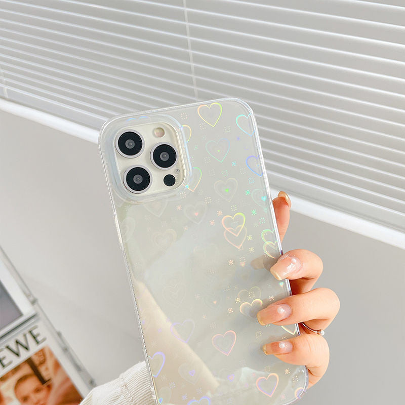 Laser Colorful Double-sided Silicone Phone Case for IPHONE