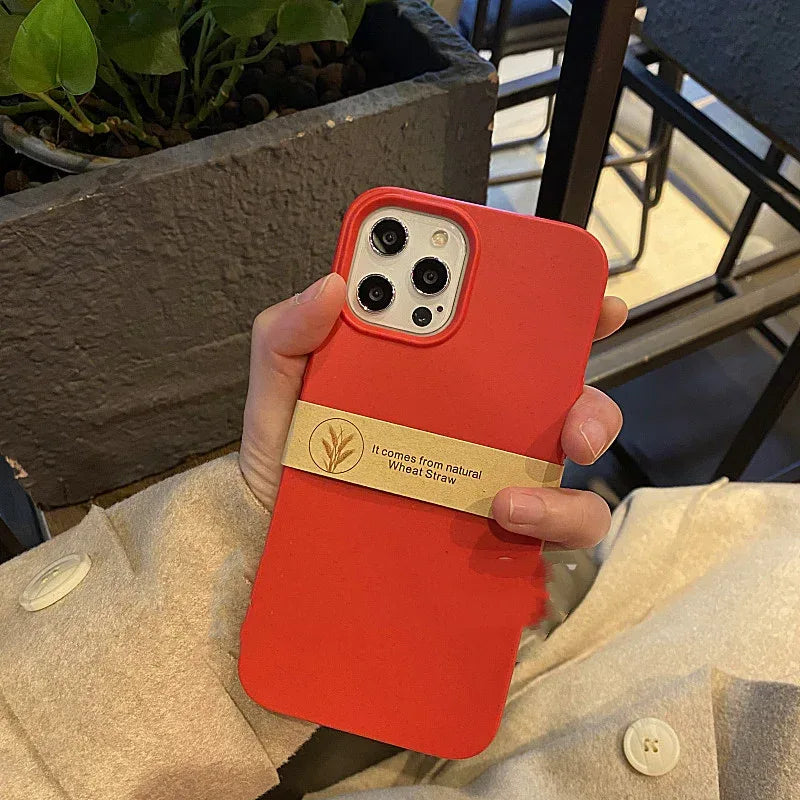 Personalized Yellow Natural Wheat Straw iPhone Case - Viexta