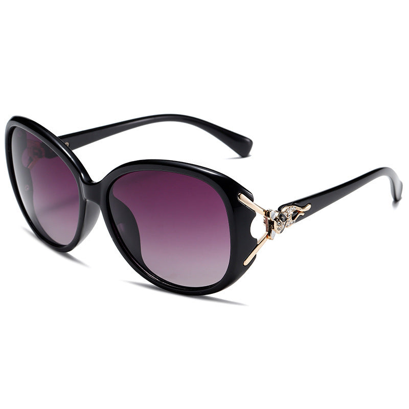 Diamond Metal Hinge Fox Head Sunglasses