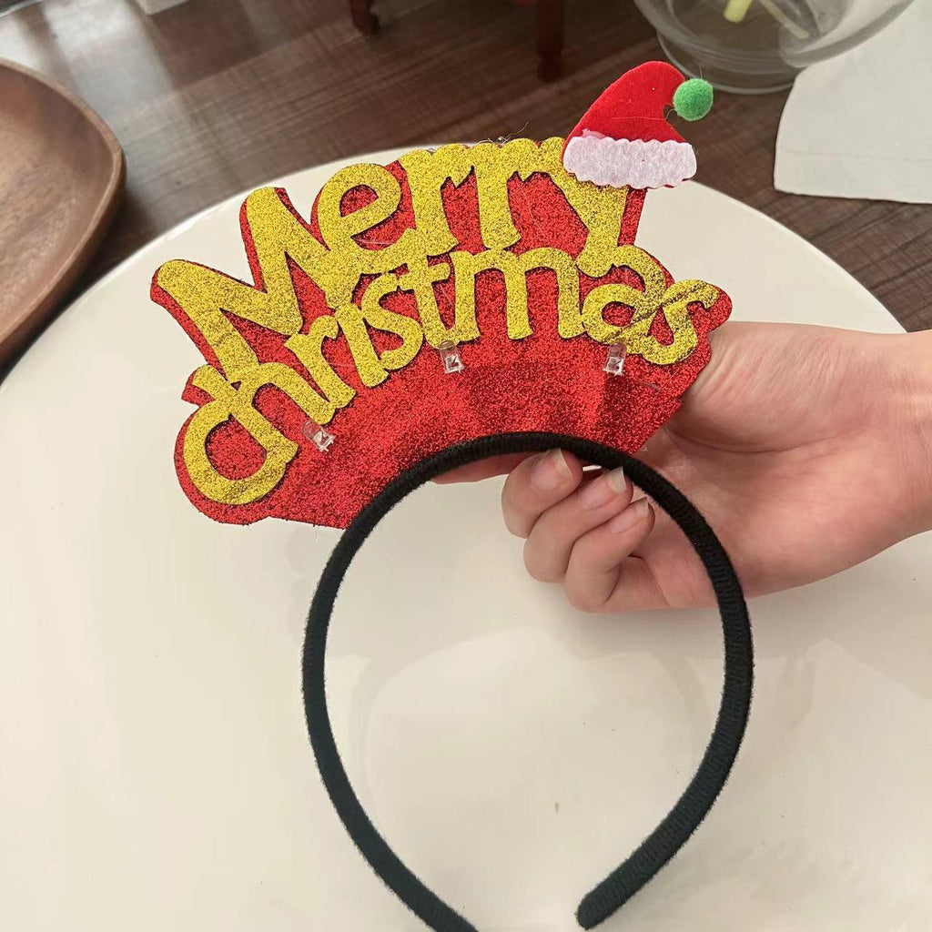 Christmas With Light Headband Snowflake - Viexta
