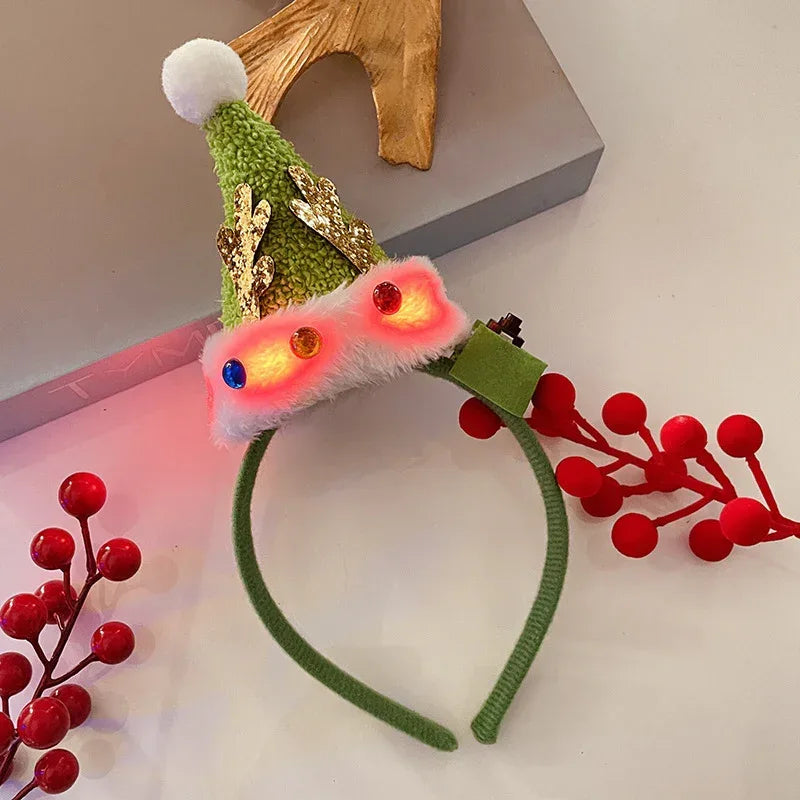 Christmas With Light Headband Snowflake - Viexta