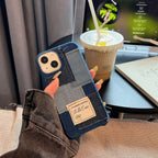 Denim Canvas Stitching iPhone Case - Viexta
