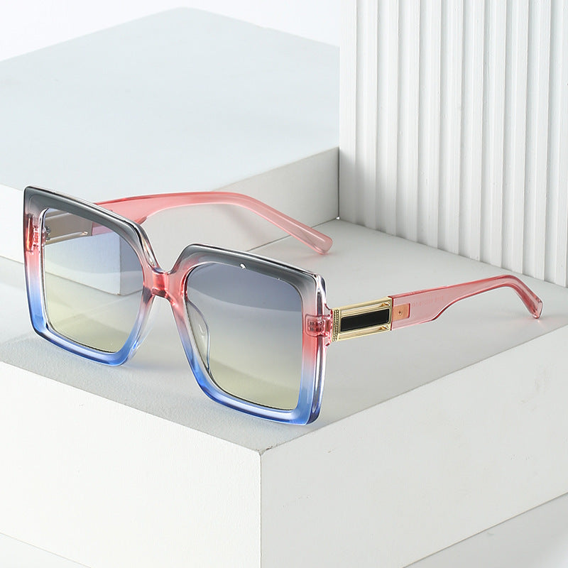 Square-shaped Gradient Oversized Sunglasses