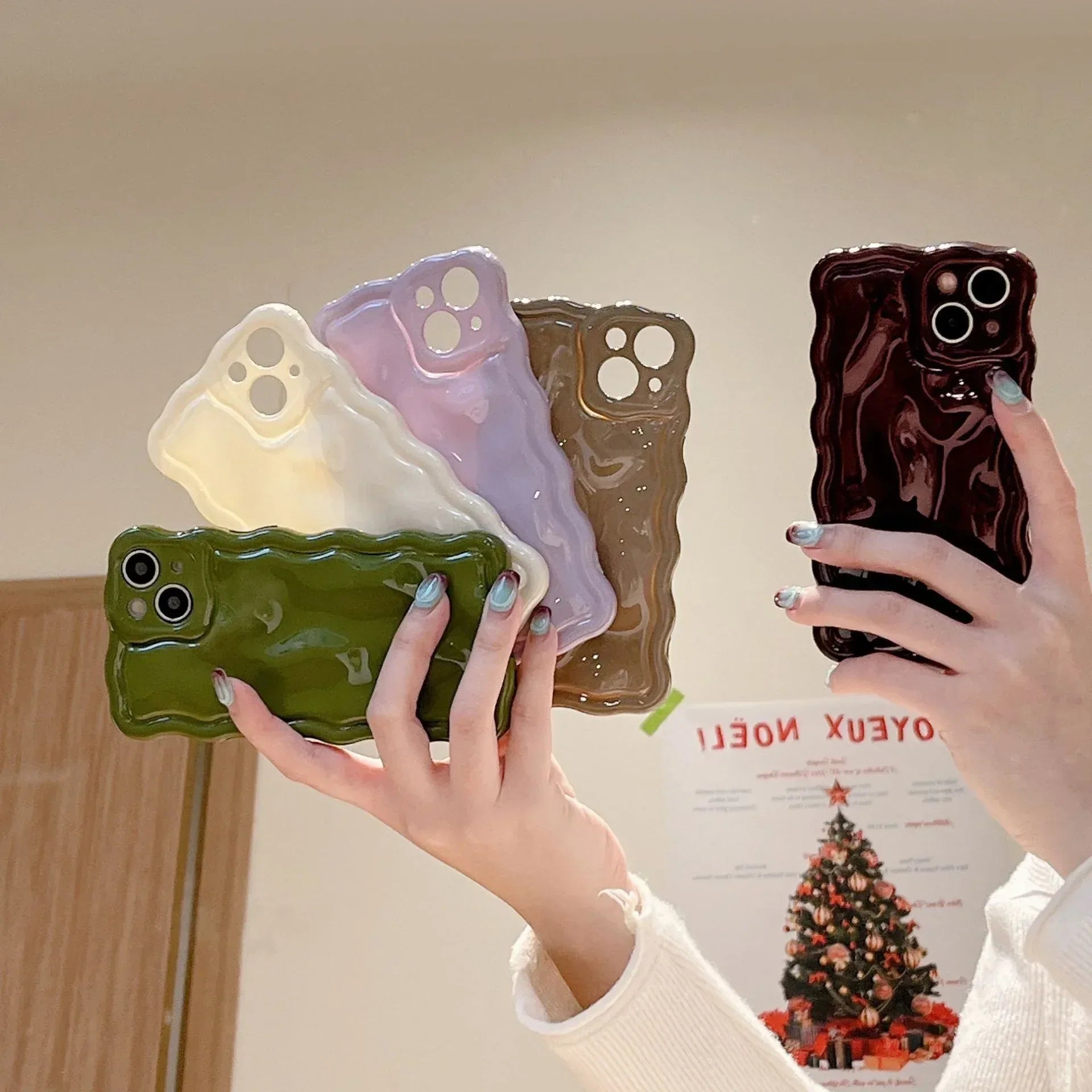 Niche Wind Wave Shell iPhone case - Viexta