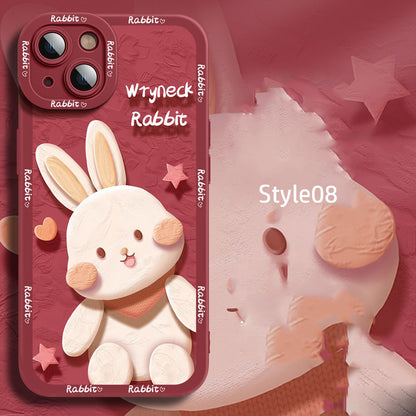 Silicone Cartoon iPhone Case