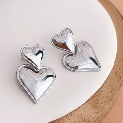 Dual Heart Earrings