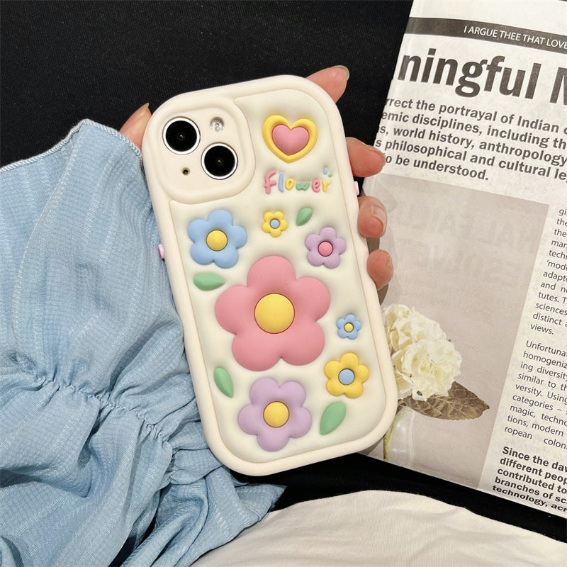 Three-dimensional Flower iPhone Case
