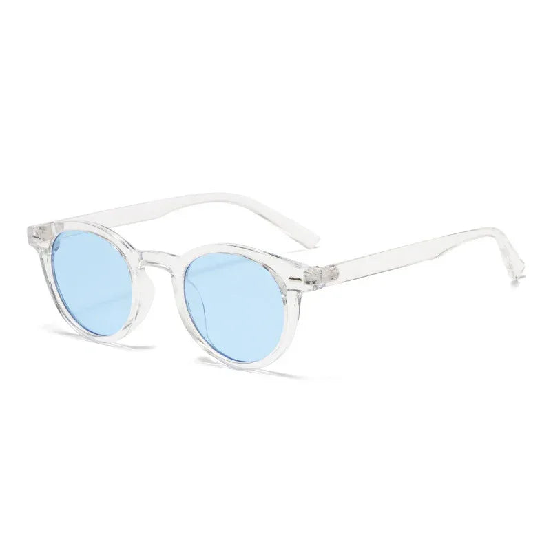 new-beige-nail-round-frame-sunglasses - Viexta
