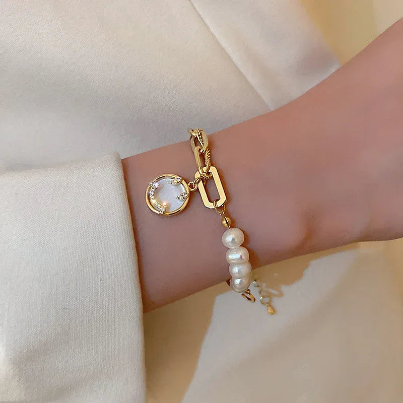 Women's Minimalist Pearl Bracelet - Viexta