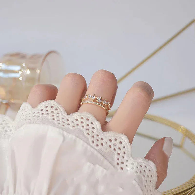2piece Princess Vintage Niche Ring - Viexta