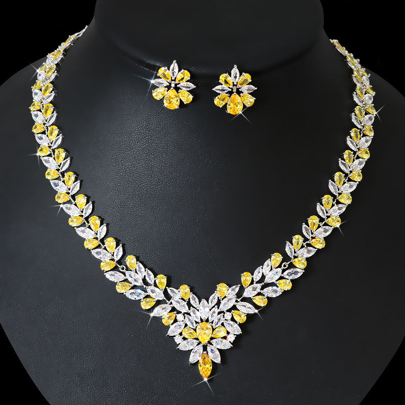 bride-zircon-diamond-necklace-earring-set