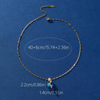 Sapphire Heart Pendant Necklace - Viexta