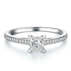 Four-claw Simulation Diamond Ring - Viexta