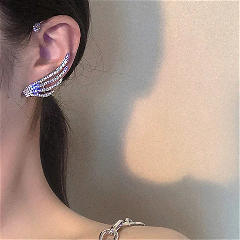 Diamond Wing Ear Bone Clip - Viexta