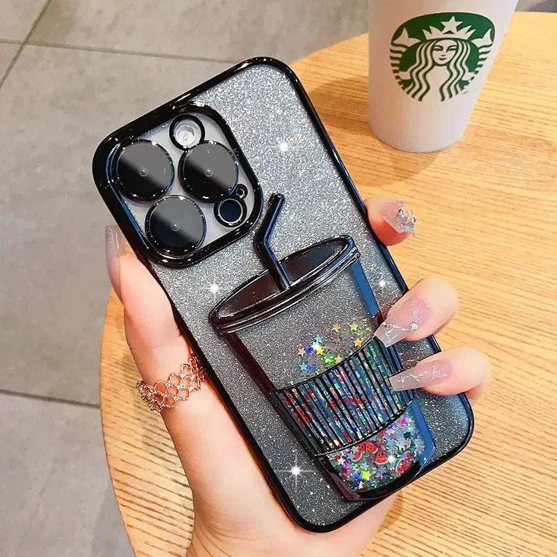 electroplating-milky-tea-cup-iphone-case - Viexta