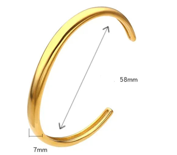 Irregular Wave Buckle Stainless Steel Kada - Viexta
