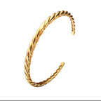 Irregular Wave Buckle Stainless Steel Kada