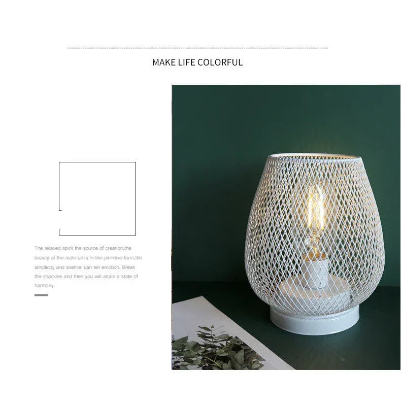 Iron Art Table Lamp - Viexta