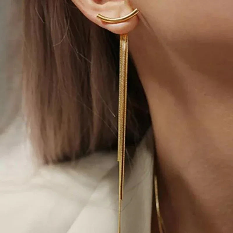 Tassel Instagram Minimalist Earrings - Viexta