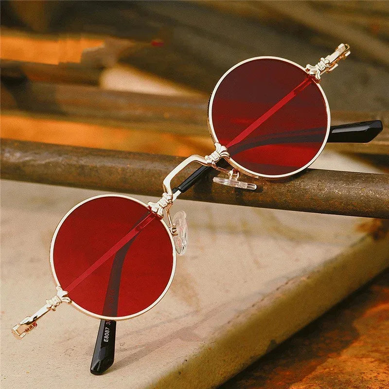 European And American Retro Round Sunglasses - Viexta