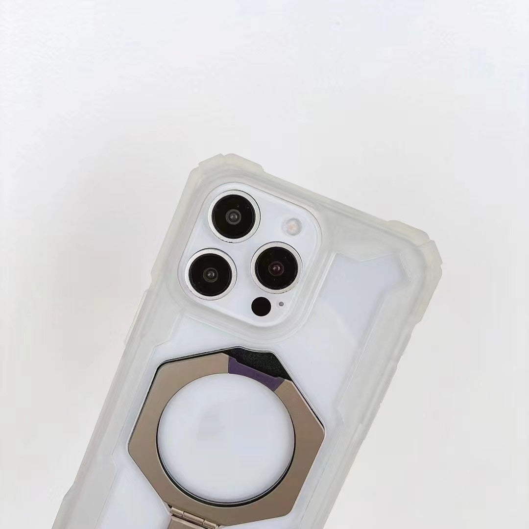 Drop-resistant Magnetic Suction With Bracket iPhone Case
