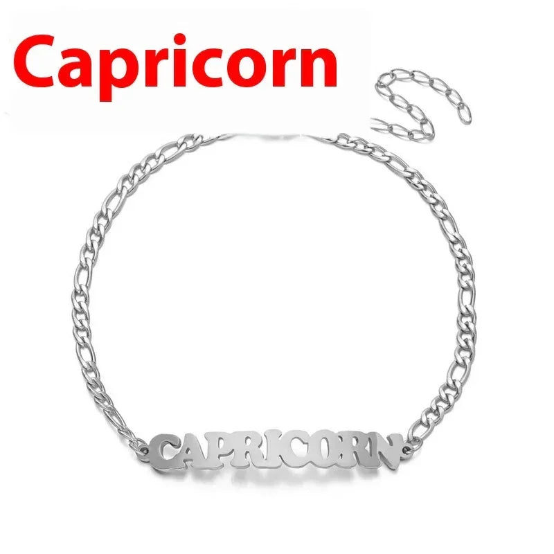 Stainless Steel Zodiac printed Bracelet - Viexta