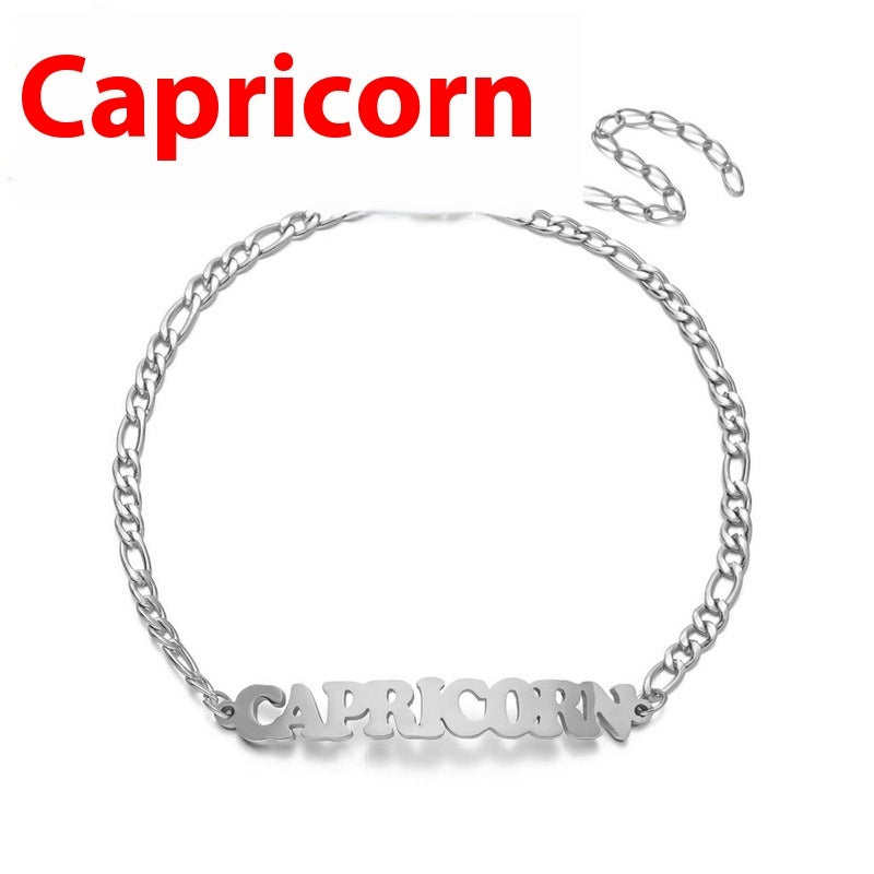 Stainless Steel Zodiac printed Bracelet