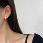 Shell Pearls Sterling Silver Ear Clip - Viexta