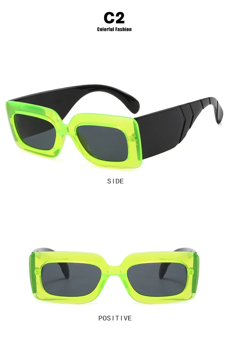 Retro Snake-pattern Sunglasses - Viexta