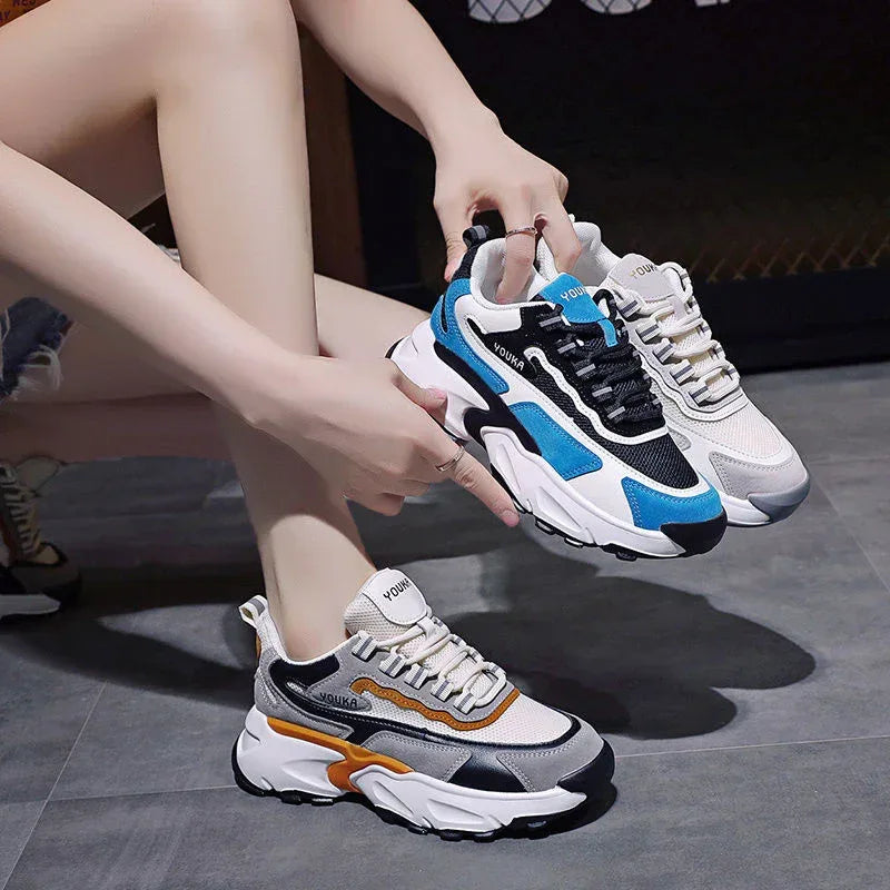 Mesh Breathable Casual Sneakers - Viexta