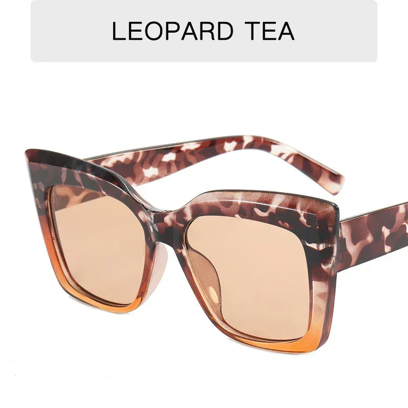 Women's Fashion Large Frame Cat Eye Sunglasses - Viexta