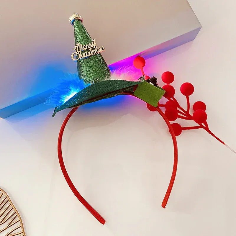 Christmas With Light Headband Snowflake - Viexta