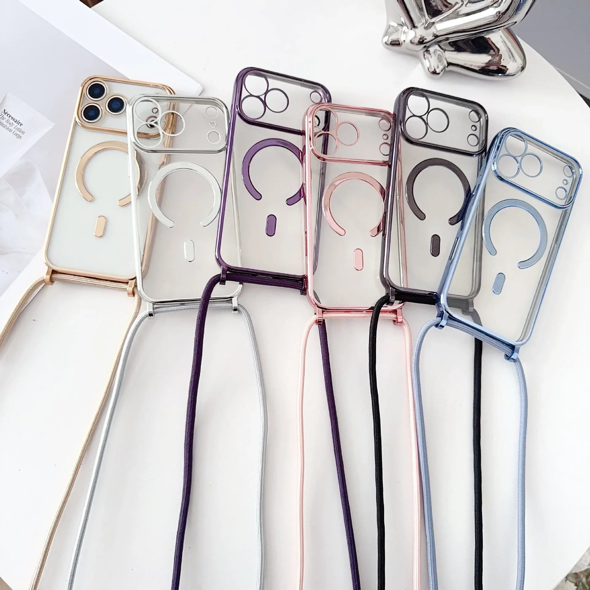 Magnetic Wireless Charging Lanyard iPhone Case - Viexta