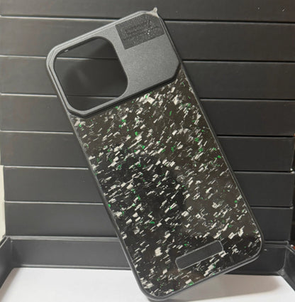 Forged Fiber Frameless Metal Aromatherapy Magnetic iPhone case