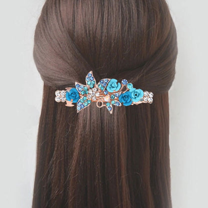 Rhinestone Hairpin Ponytail Clip