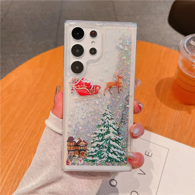 Christmas Quicksand Phone Case - Viexta