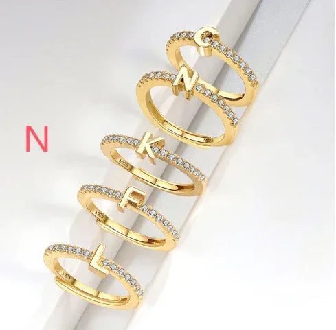 s925-sterling-silver-micro-inlaid-letters-ring - Viexta