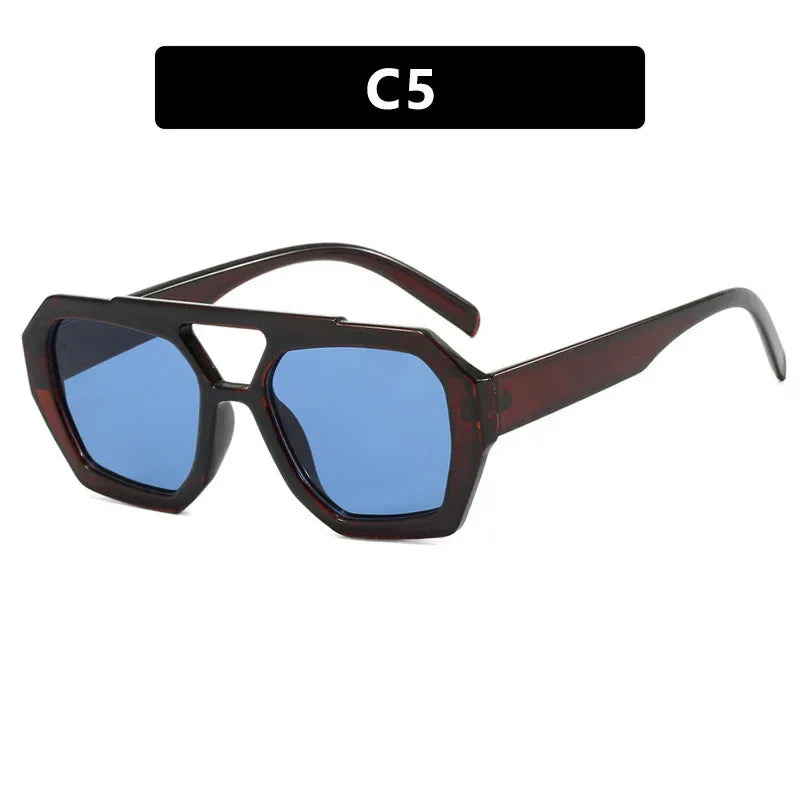 Ins Big Frame Leopard Sunglasses - Viexta
