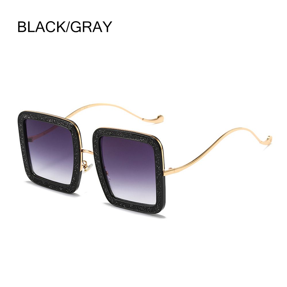 Oversized Sunglasses Women Square Luxury Diamond Shiny Crystal Sun Glasses Men UV400 Shades Eyewear