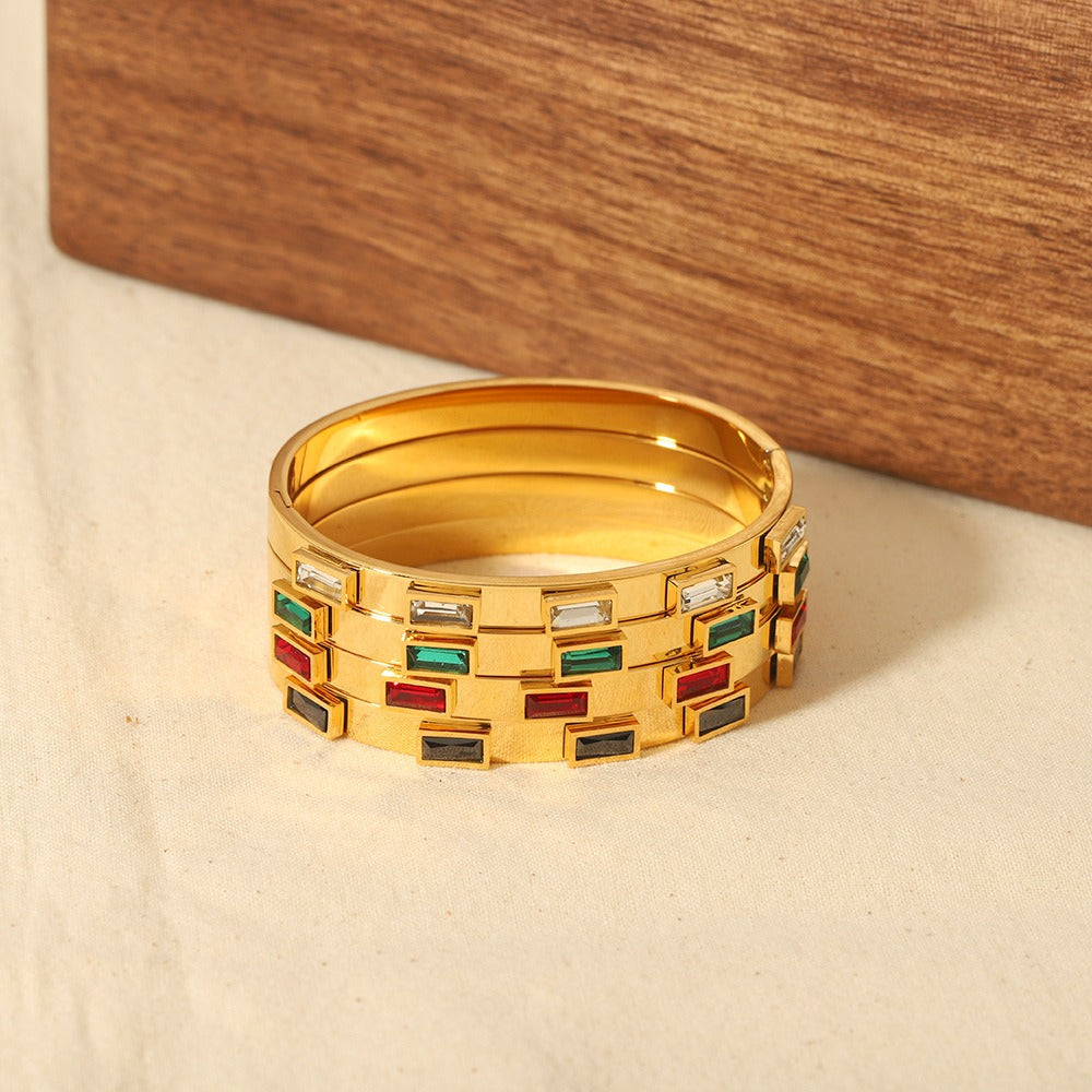 Stainless Steel Zircon Bracelet