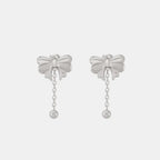 Titanium Steel Bow Earrings
