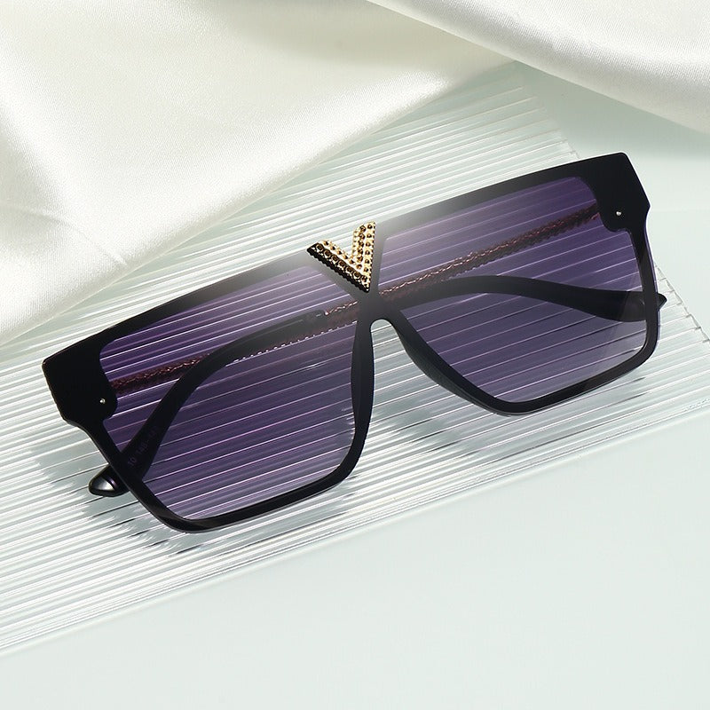 Korean Fashion Men's Sunglasses Metal Women's Trend Versatile Sunglasses Sunshade