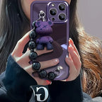 TPU Soft Teddy Bear Bracelet for IPhone case