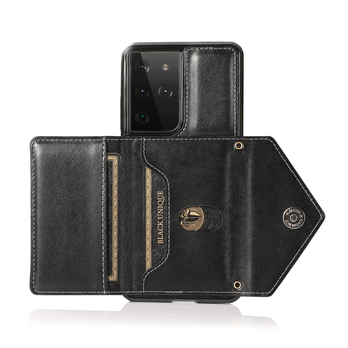 For Samsung S22ultra Mobile Phone Shell Diagonal S20FE Card Leather Case Note20 Multifunctional Protective Cover